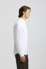 Camicia manica lunga a righe|Colore:Bianco