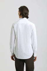 Camicia manica lunga a righe|Colore:Bianco