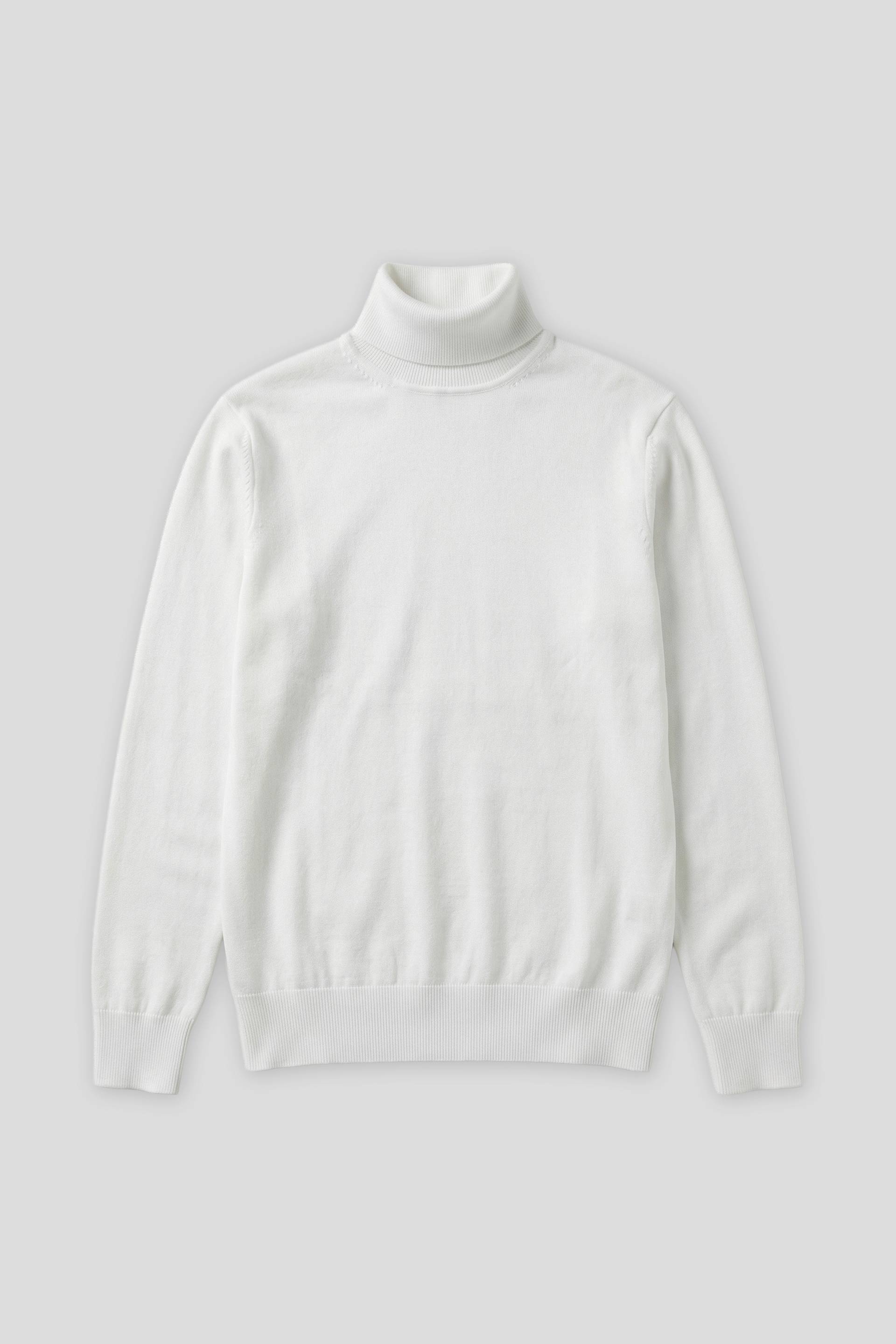 Maglia collo alto in misto viscosa|Colore:Bianco