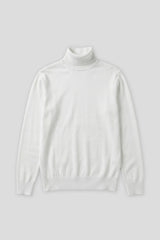 Maglia collo alto in misto viscosa|Colore:Bianco