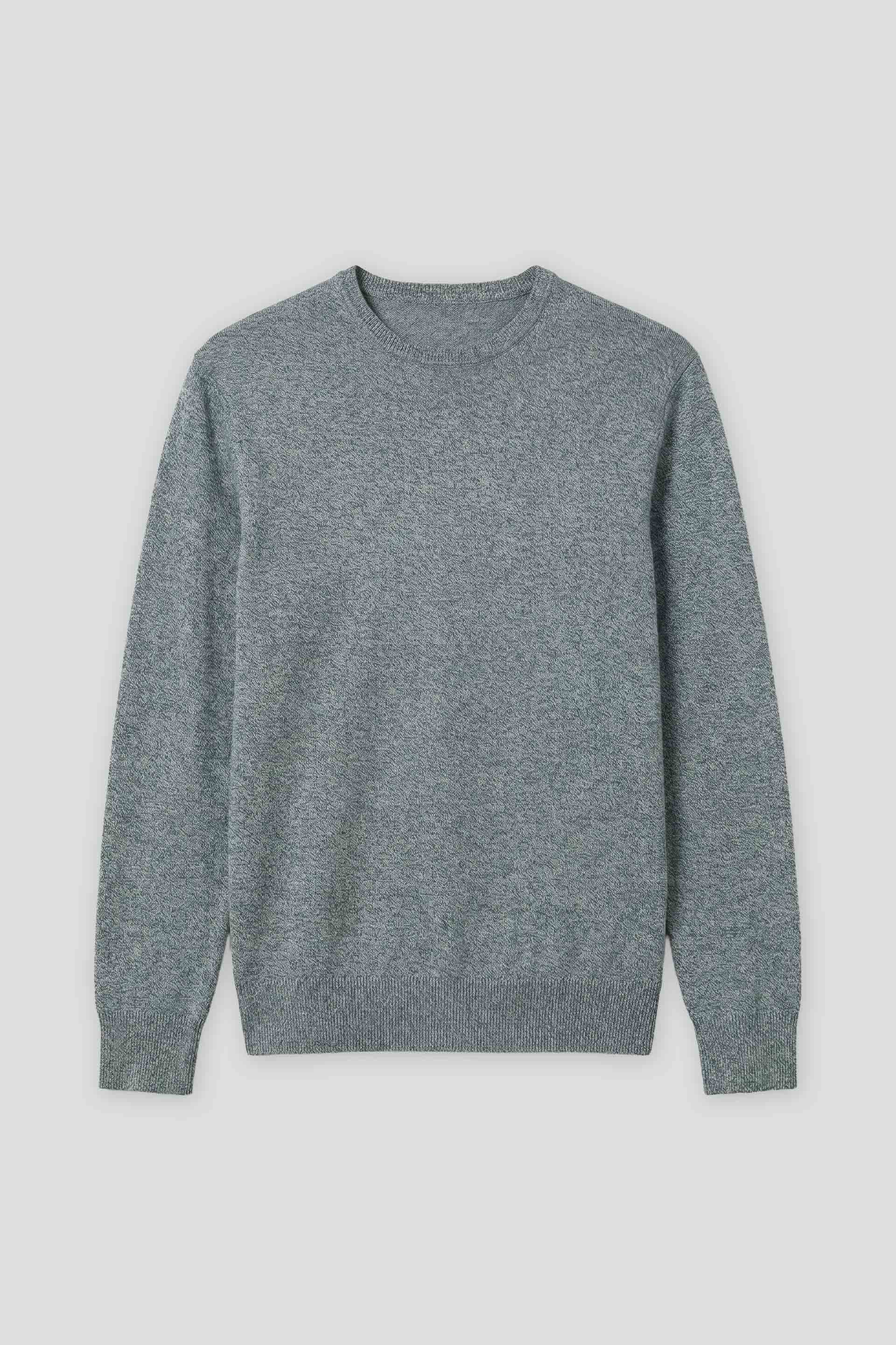 Maglia girocollo misto viscosa|Colore:Navy tw
