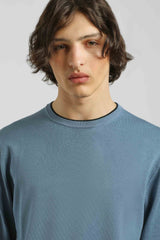 Maglia doppio collo basic|Colore:Ciano