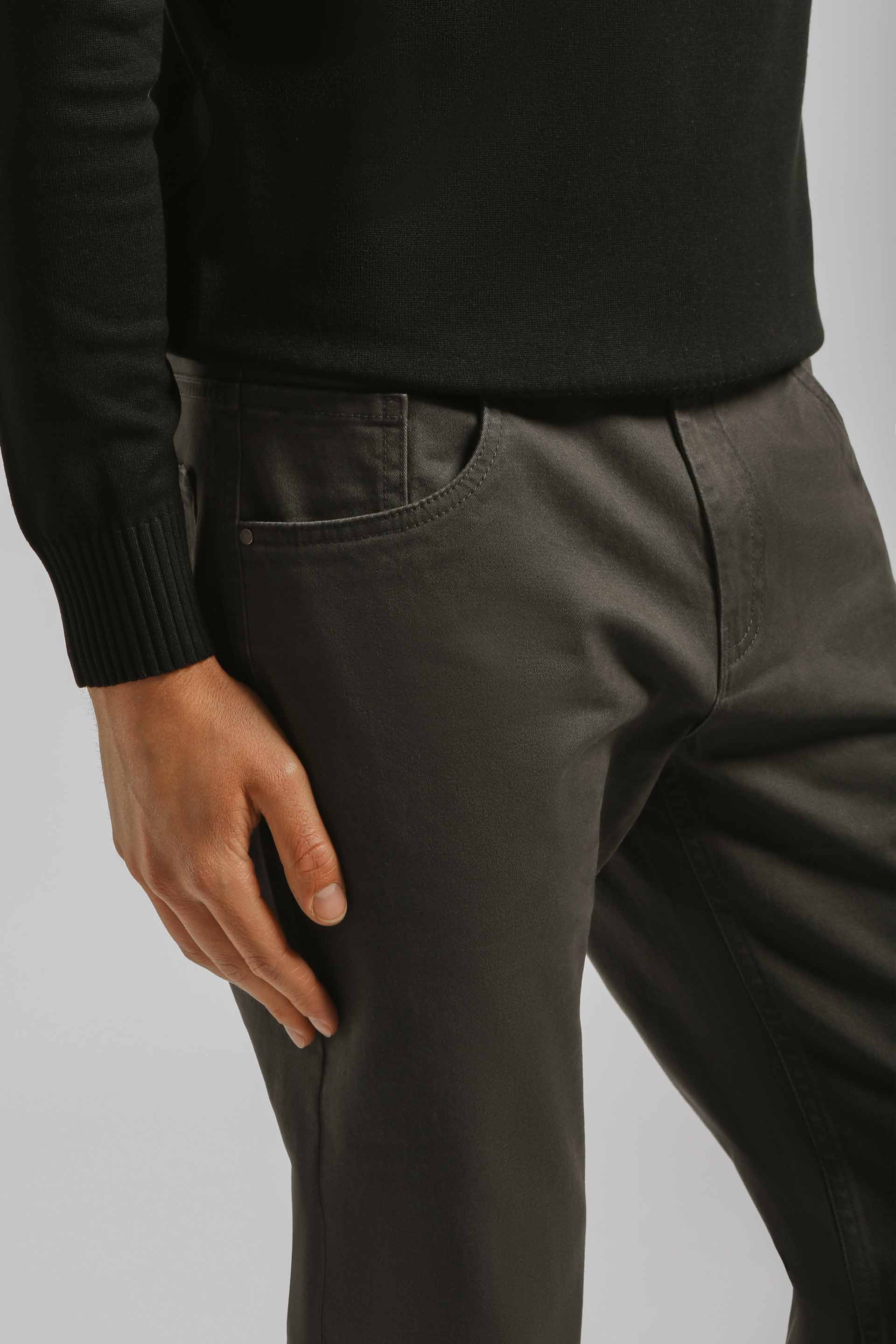 Pantaloni cinque tasche|Colore:Grigio scuro