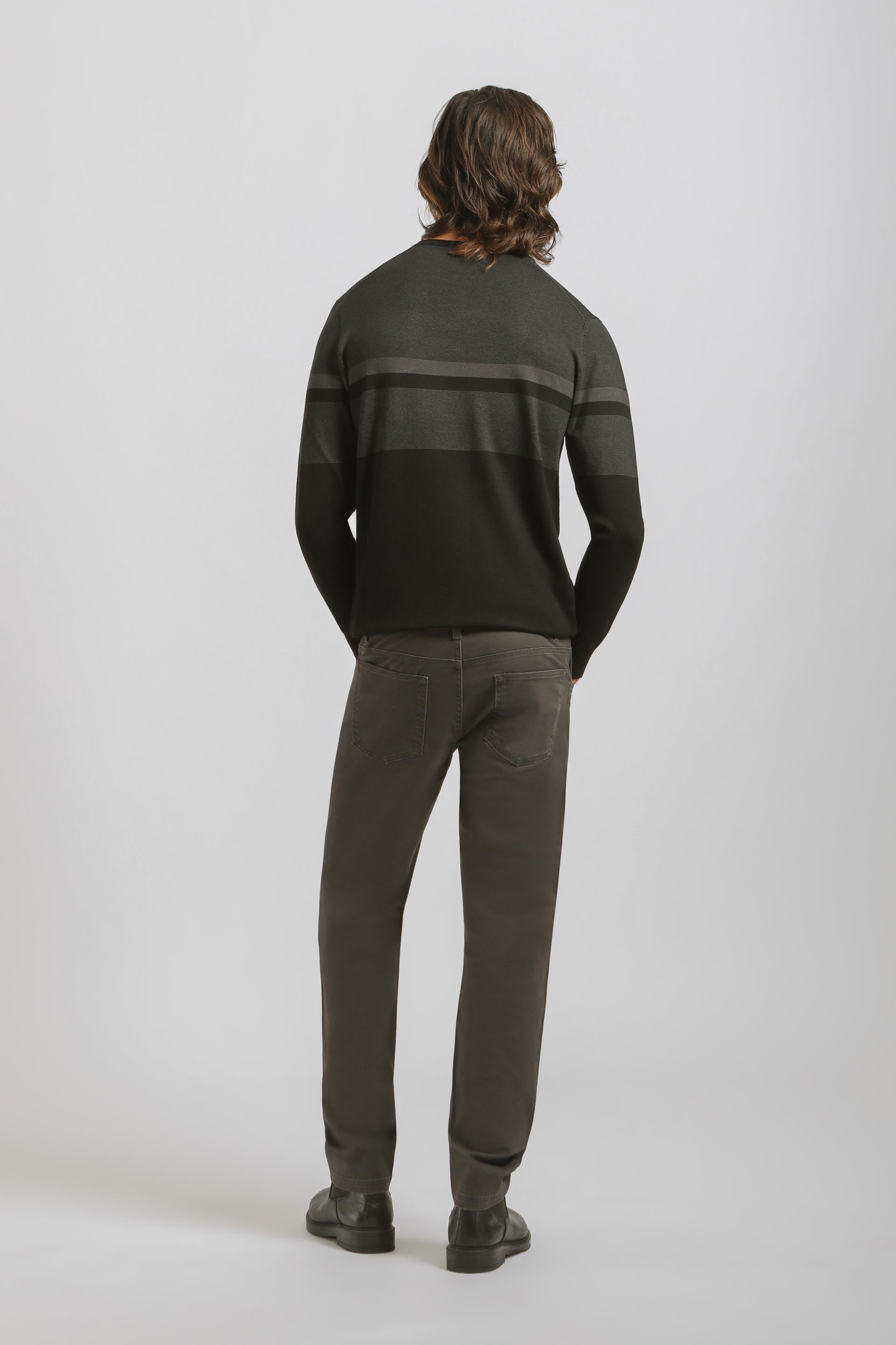 Pantaloni cinque tasche|Colore:Grigio scuro