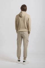 Pantaloni cargo con elastico alle caviglie|Colore:Safari