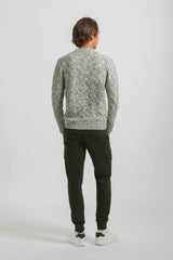 Pantaloni cargo con elastico alle caviglie|Colore:Nero