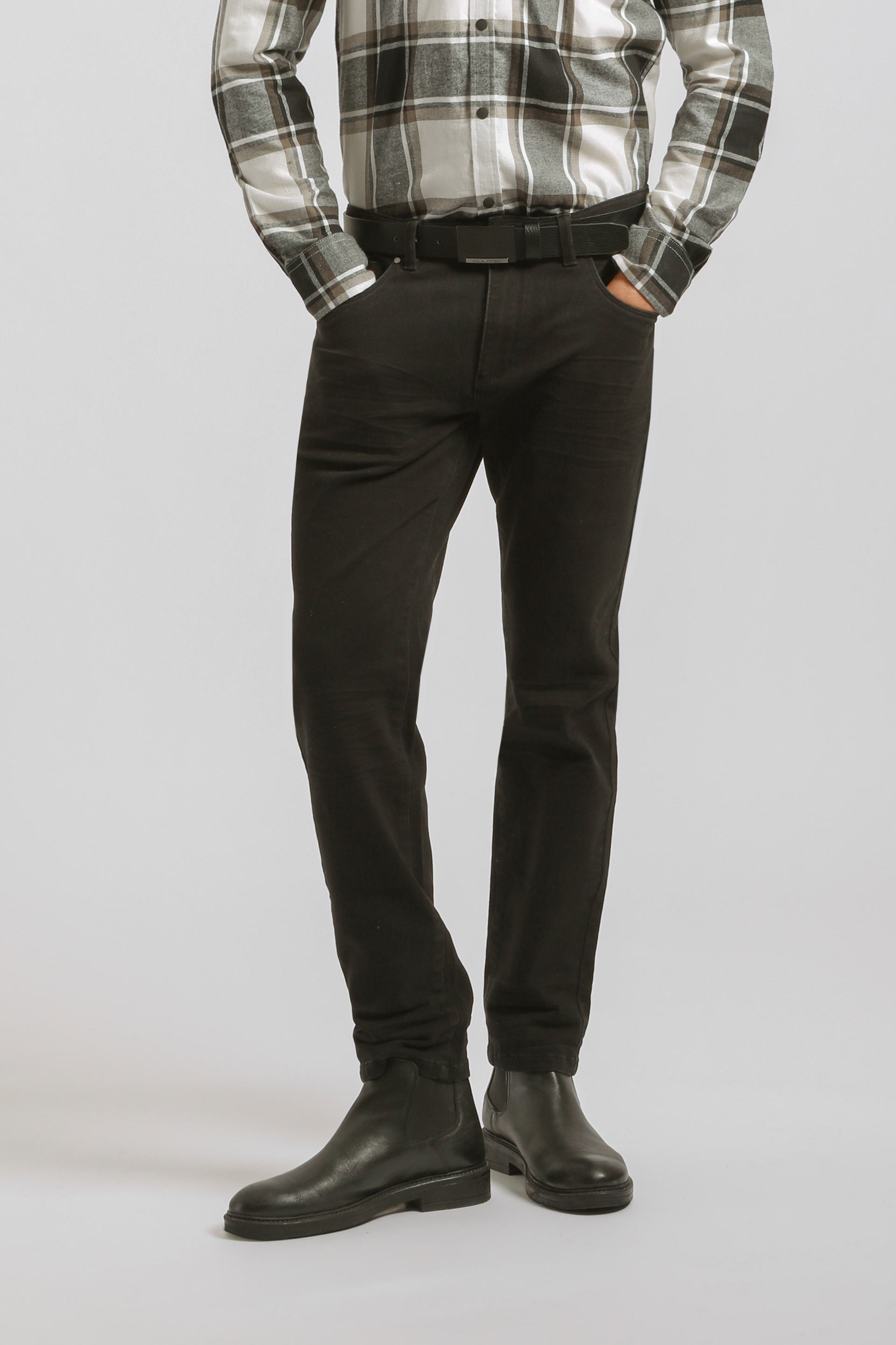 Pantaloni cinque tasche|Colore:Nero