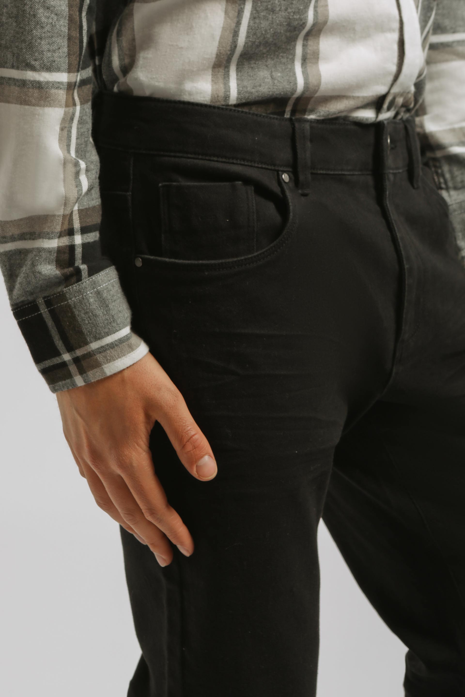 Pantaloni cinque tasche|Colore:Nero