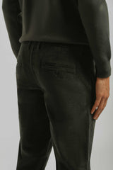 Pantaloni chino di velluto|Colore:Antracite