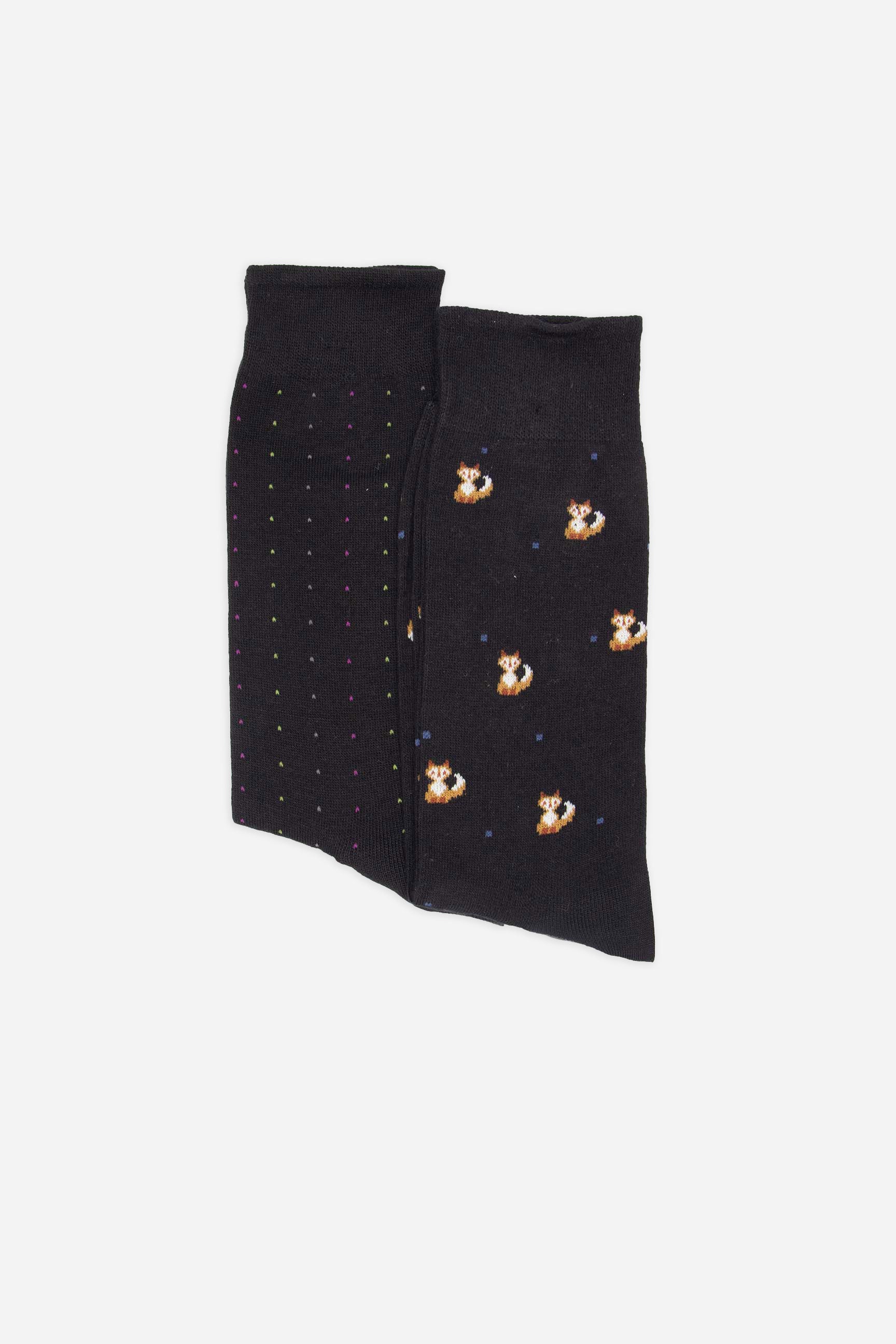 Calzini fantasia|Colore:Nero