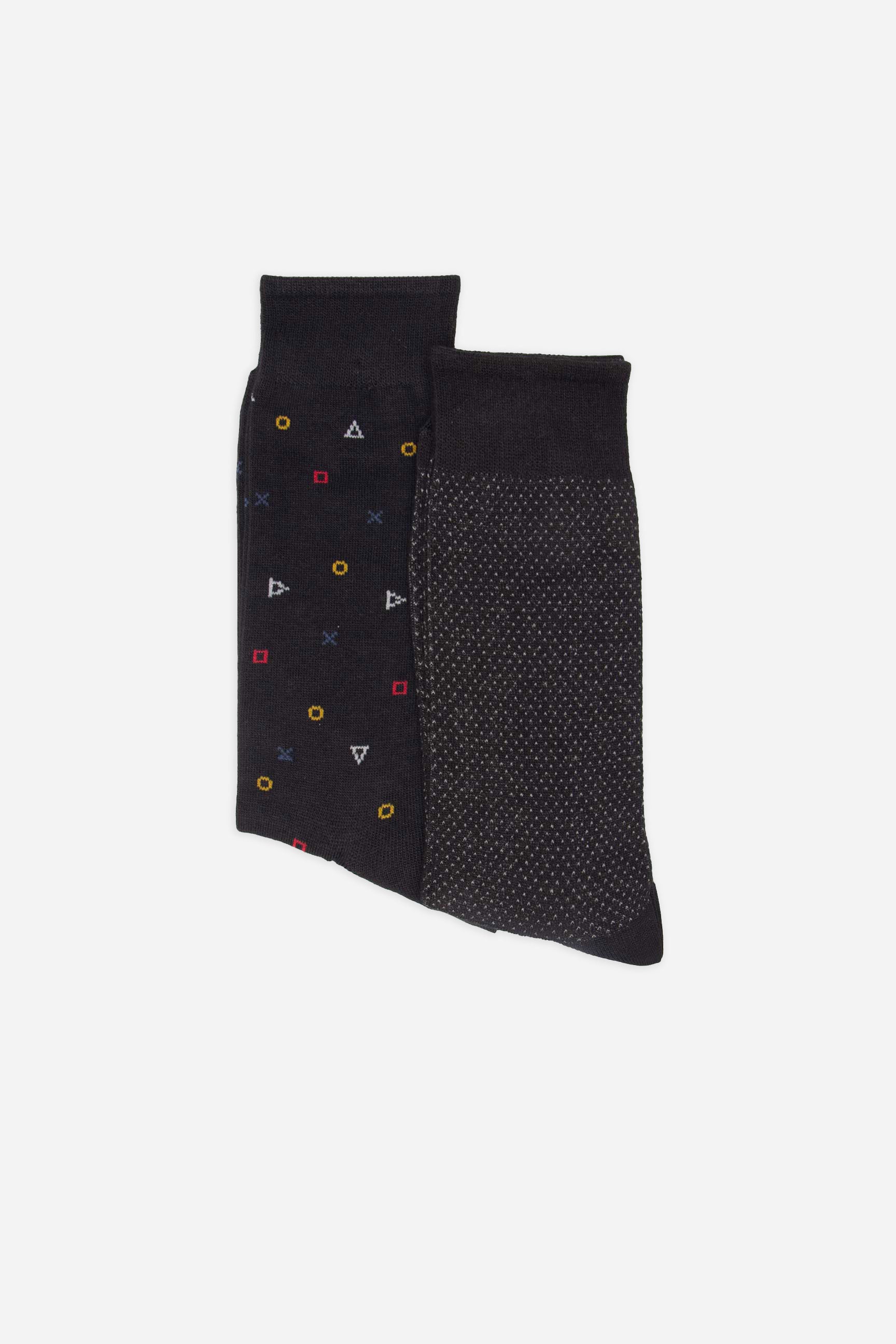 Calzini fantasia|Colore:Nero