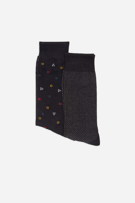 Calzini fantasia|Colore:Nero