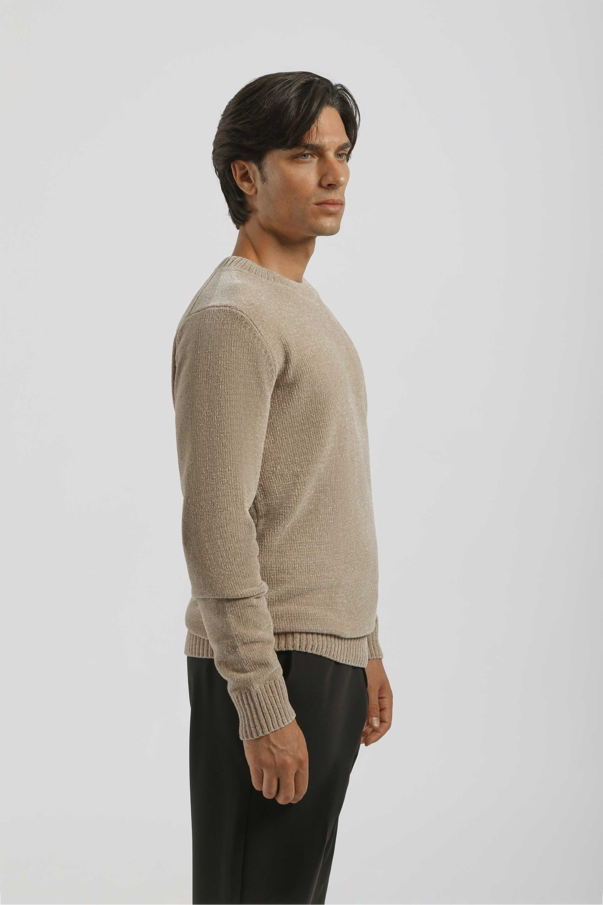 Maglia girocollo|Colore:Beige