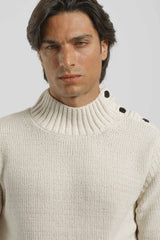 Lupetto con bottoni|Colore:Beige chiaro