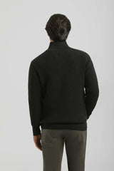 Maglia mezza zip collo lupetto|Colore:Blue
