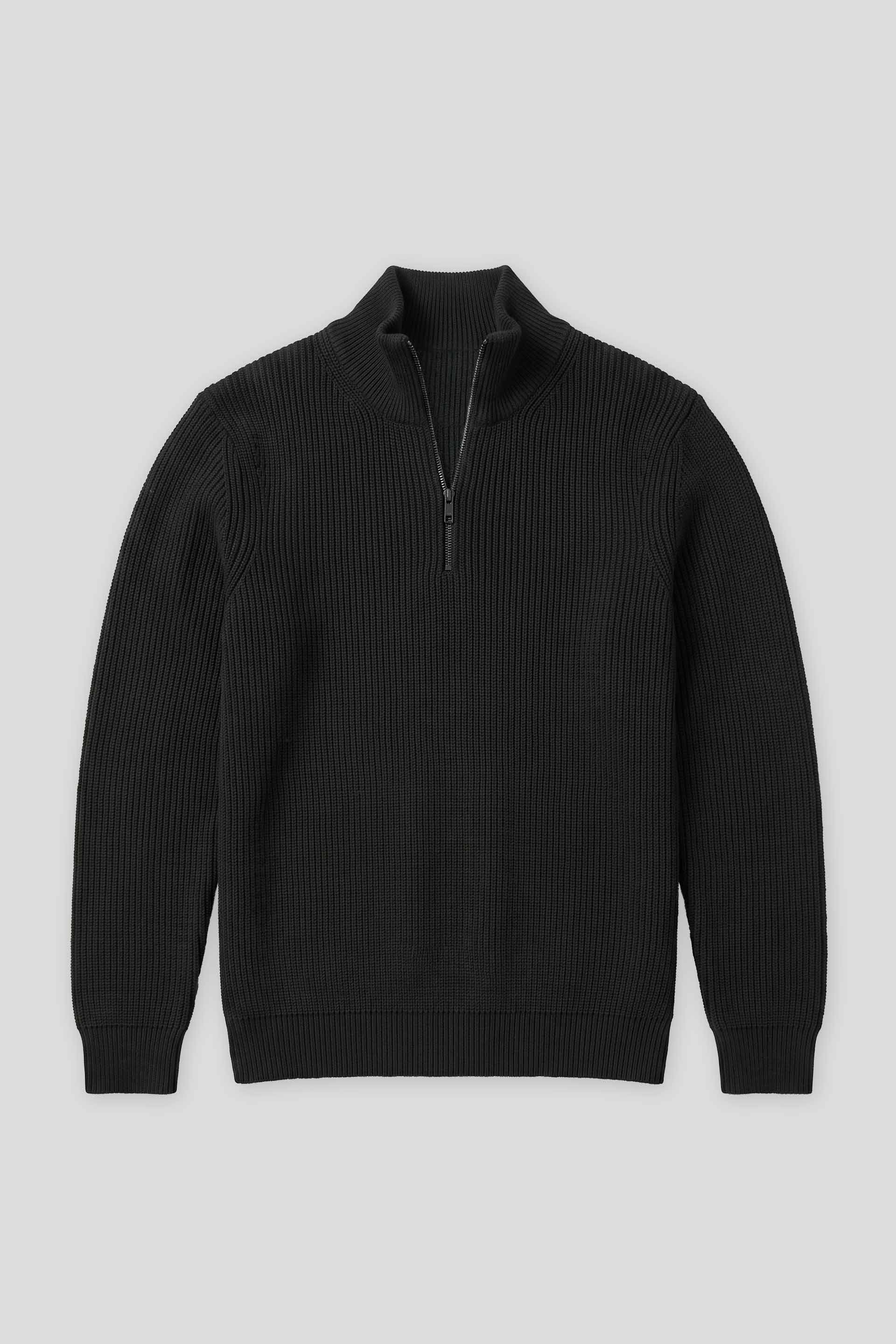 Maglia mezza zip collo lupetto|Colore:Blue