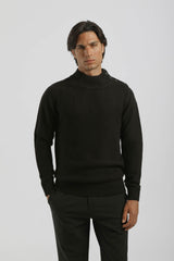 Lupetto con bottoni|Colore:Nero
