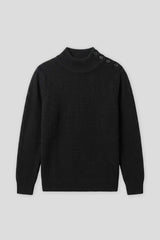 Lupetto con bottoni|Colore:Nero