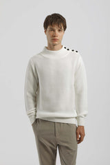 Lupetto con bottoni|Colore:Off white