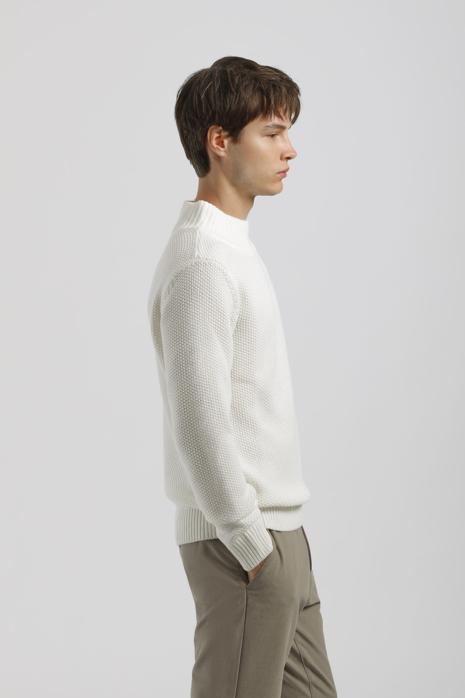Lupetto con bottoni|Colore:Off white
