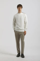 Lupetto con bottoni|Colore:Off white