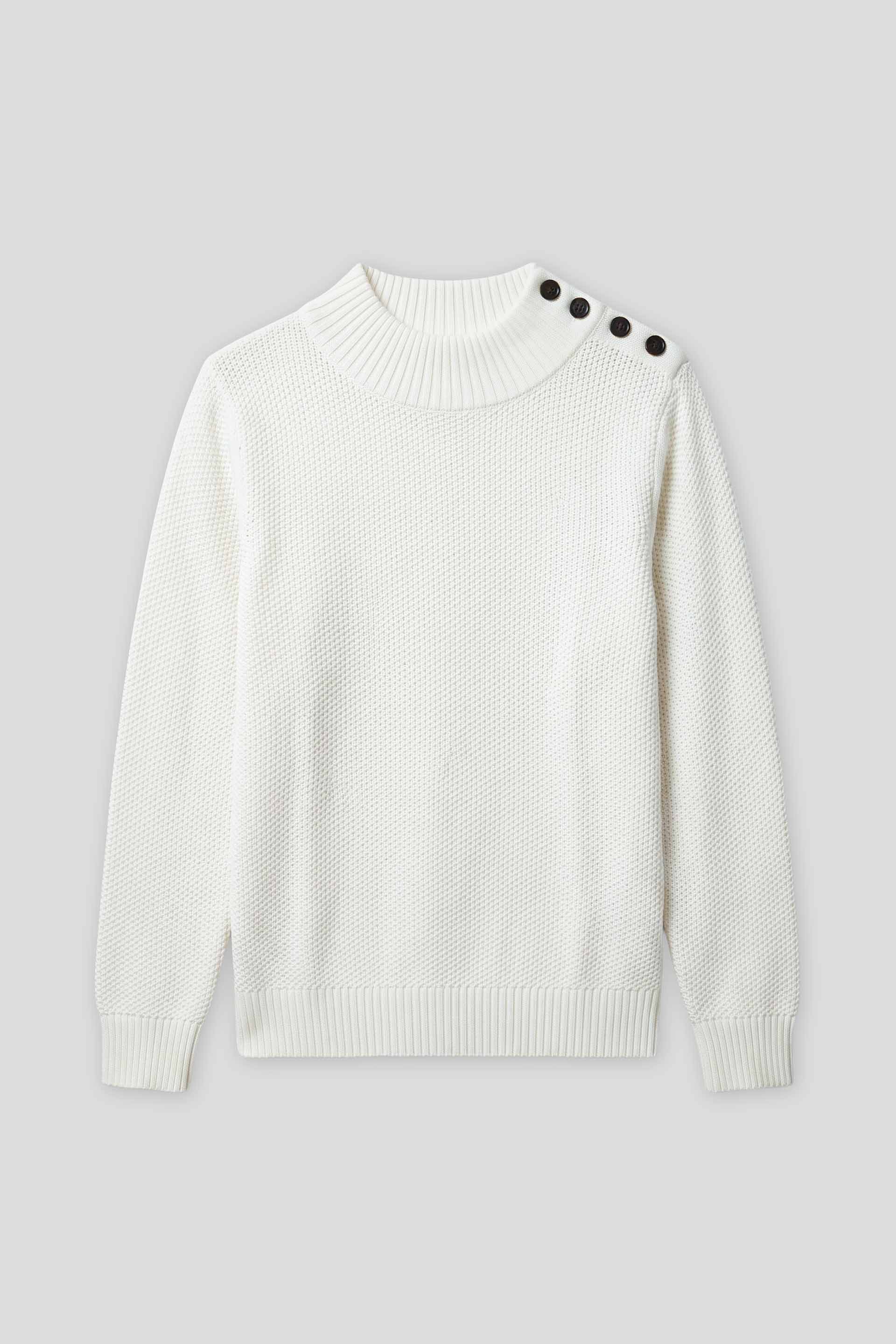 Lupetto con bottoni|Colore:Off white