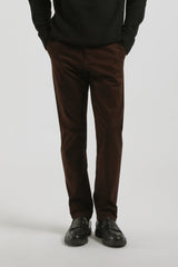Pantaloni chino in cotone|Colore:Amaranto