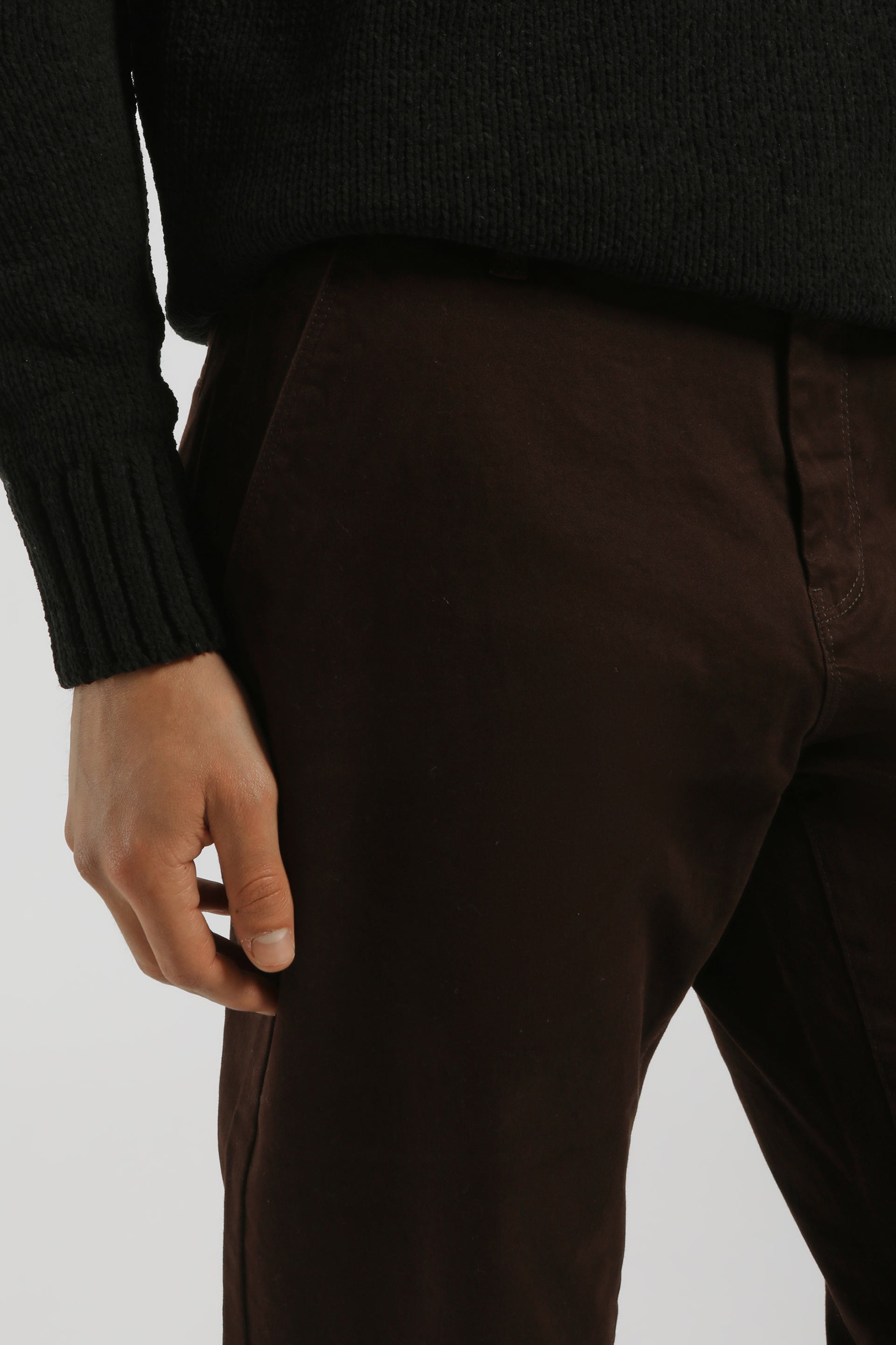 Pantaloni chino in cotone|Colore:Amaranto