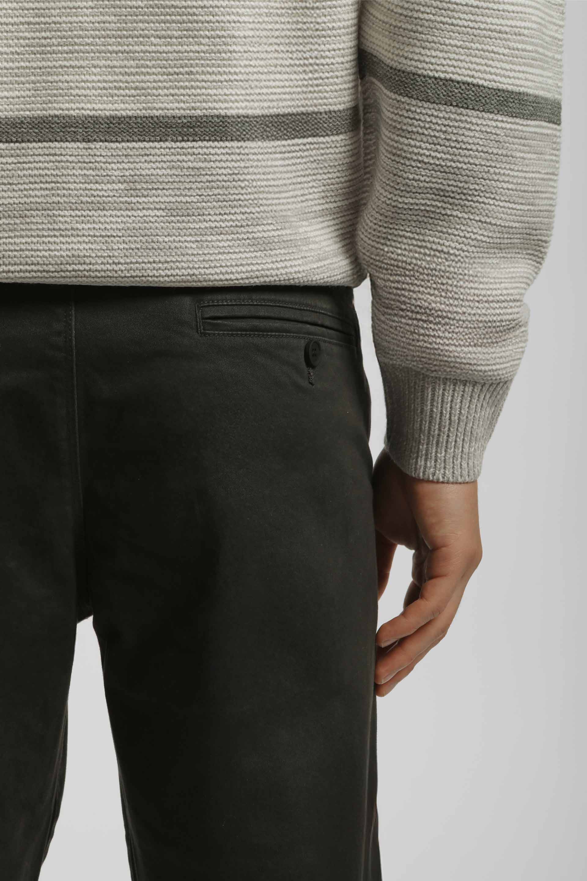 Pantaloni chino in cotone|Colore:Antracite