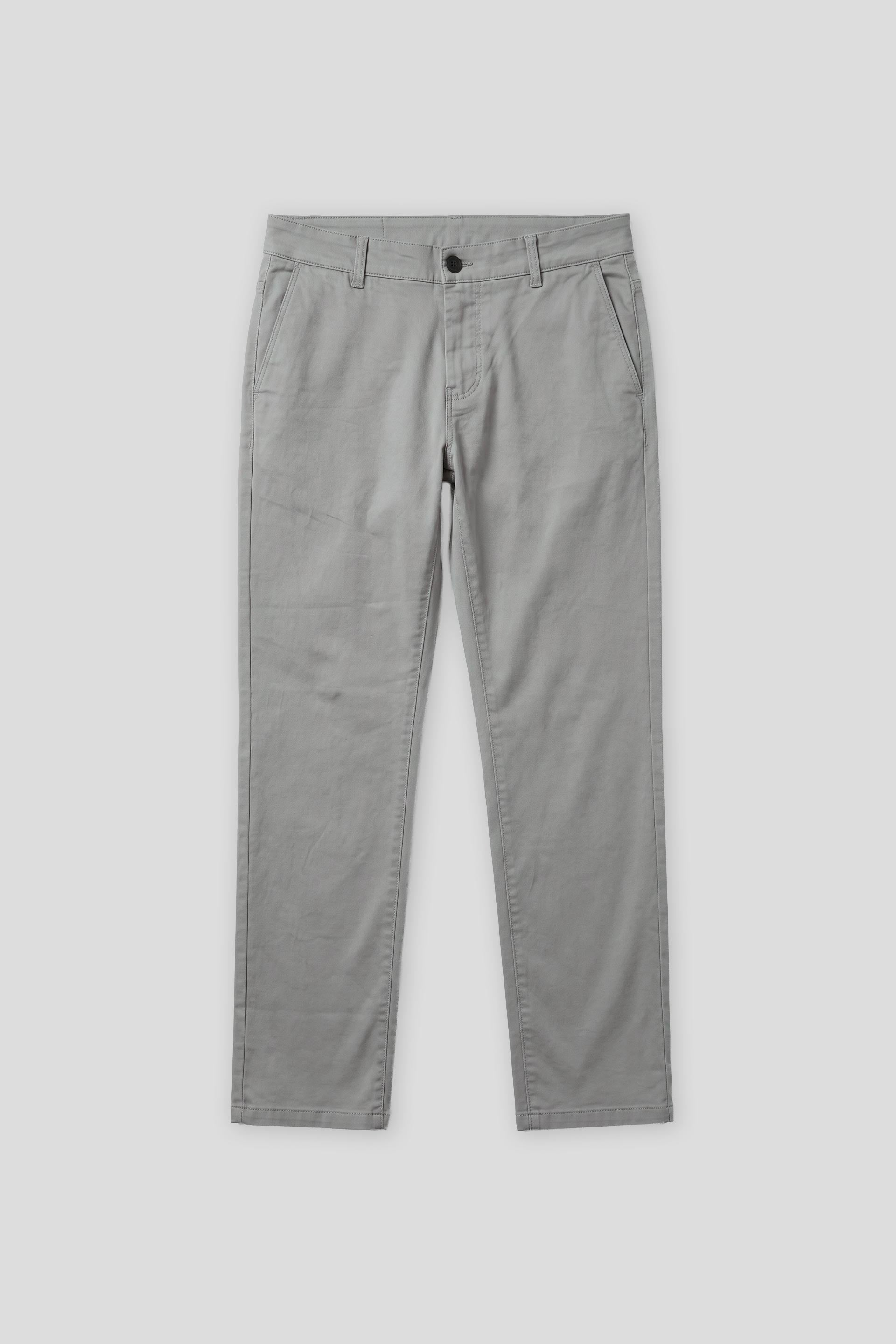 Pantaloni chino in cotone|Colore:Grigio perla