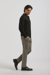 Pantaloni chino in cotone|Colore:Tortora