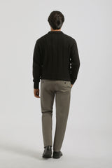 Pantaloni chino in cotone|Colore:Tortora