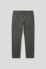 Pantaloni chino in cotone|Colore:Verde scuro