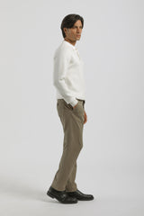 Pantaloni chino in cotone|Colore:Beige