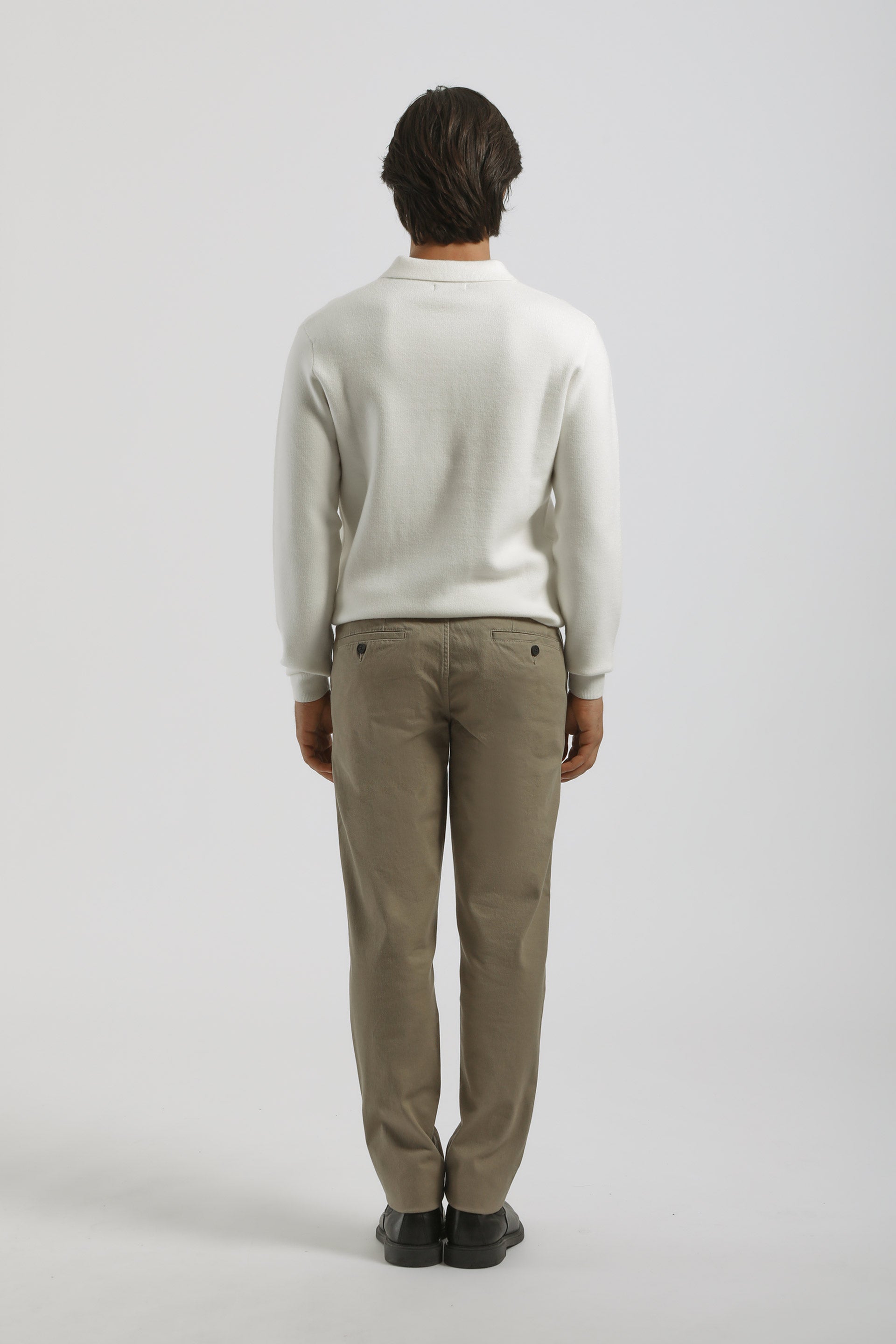 Pantaloni chino in cotone|Colore:Beige
