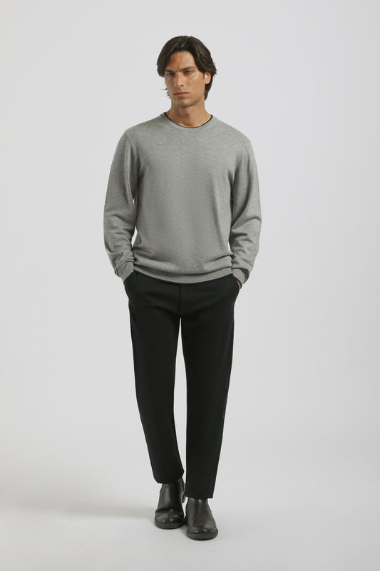 Pantaloni chino misto cotone|Colore:Blue