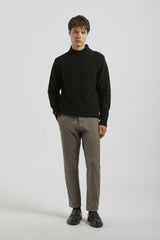 Pantaloni chino misto cotone|Colore:Tortora