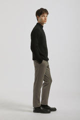 Pantaloni chino misto cotone|Colore:Tortora