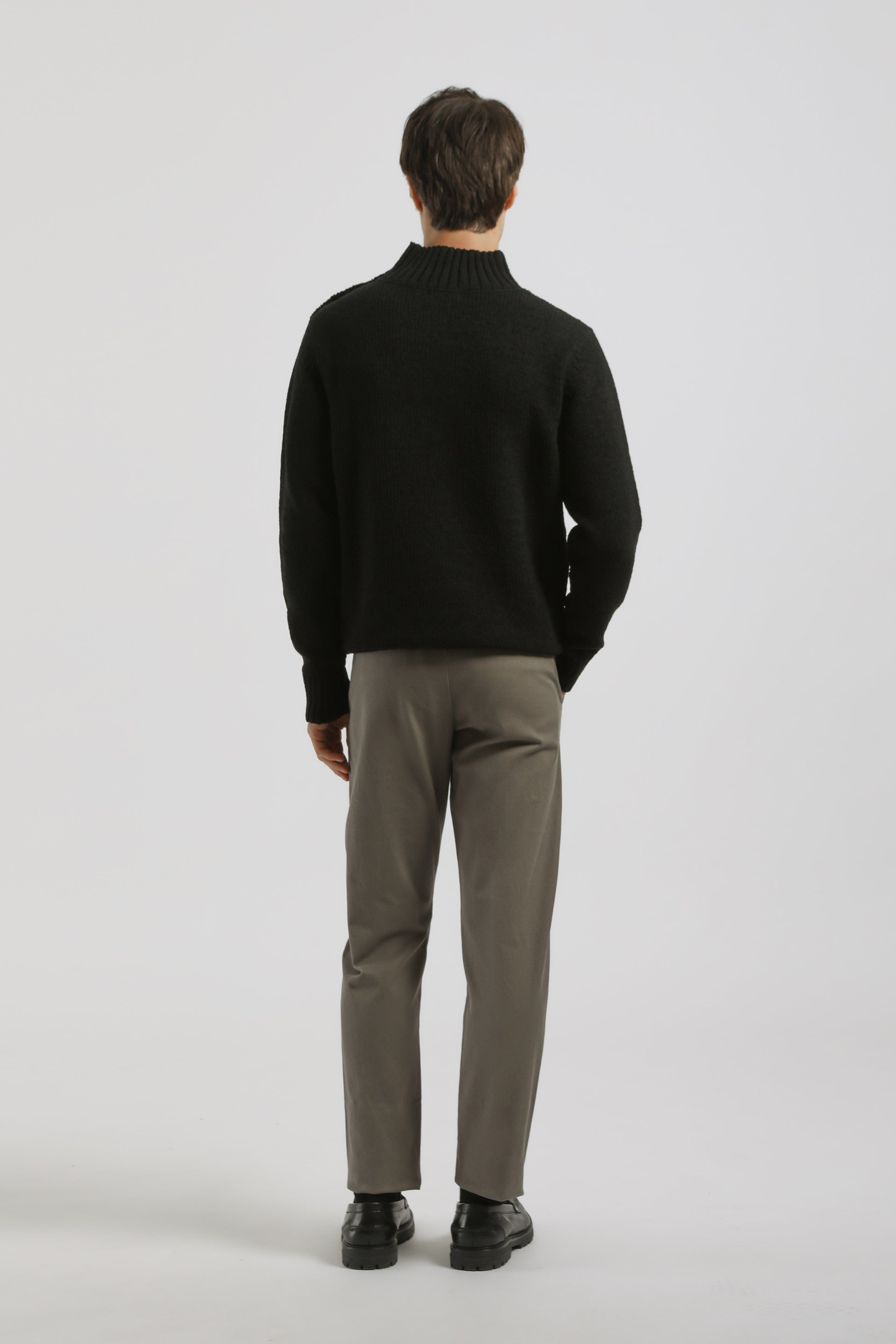 Pantaloni chino misto cotone|Colore:Tortora