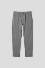 Pantaloni chino con laccetto|Colore:Grigio chiaro melange