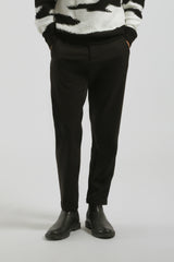 Pantaloni chino con laccetto|Colore:Nero