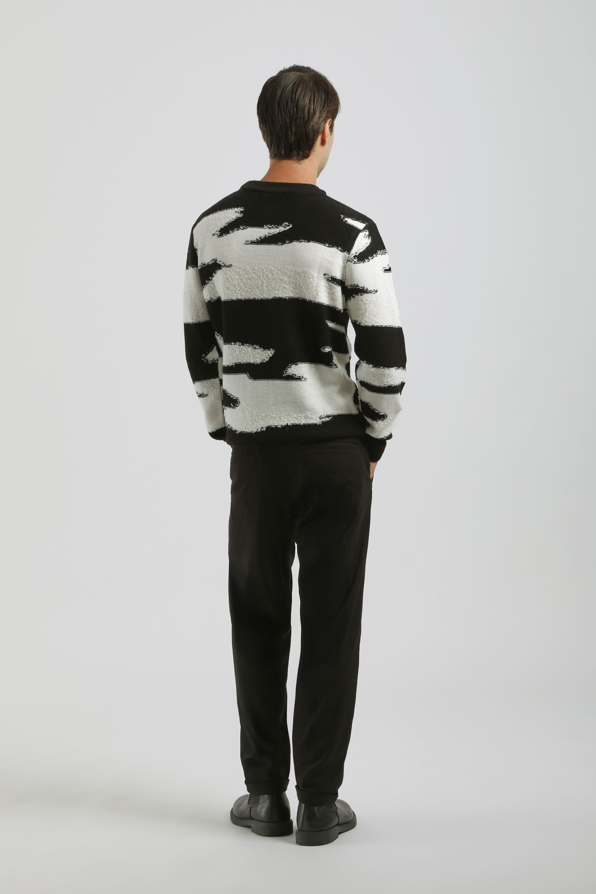 Pantaloni chino con laccetto|Colore:Nero