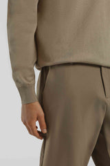 Pantaloni chino in tessuto tecnico|Colore:Cammello