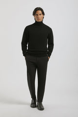 Pantaloni chino in tessuto tecnico|Colore:Nero