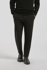 Pantaloni chino in tessuto tecnico|Colore:Nero