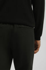 Pantaloni chino in tessuto tecnico|Colore:Nero