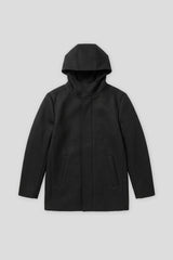 Cappotto con cappuccio|Colore:Nero