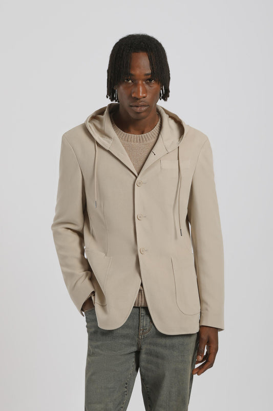 Giacca con cappuccio|Colore:Beige