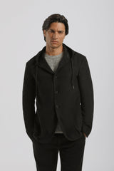 Giacca con cappuccio|Colore:Nero