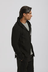Giacca con cappuccio|Colore:Nero